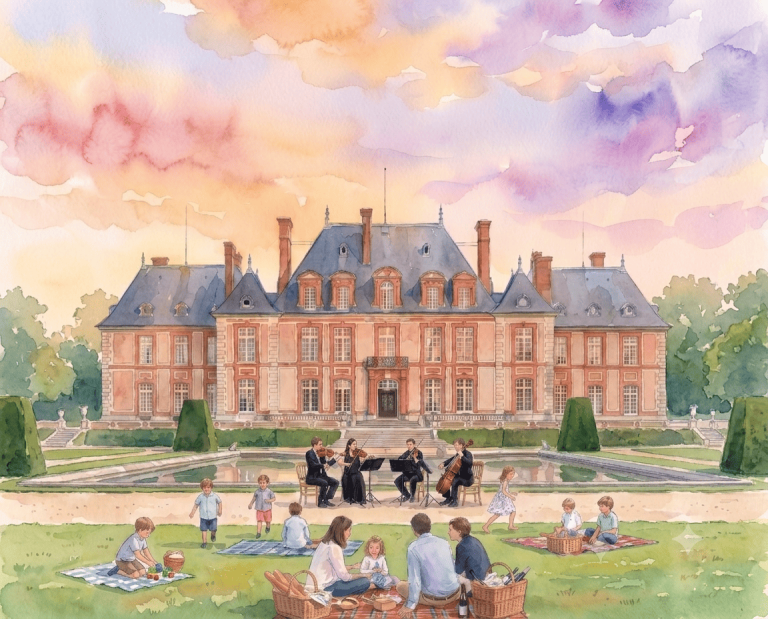 Château de Breteuil - Une soirée d'été au jardin